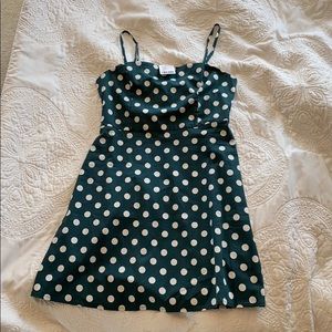 URBAN OUTFITTERS POLKA DOT ADJUSTABLE STRAP DRESS